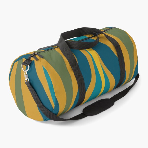 Item preview, Hourglass Mid-Century Modern Abstract Retro Pattern in Moroccan Blue, Green, Teal, and Mustard designed and sold by kierkegaard.