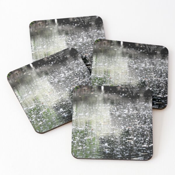 Item preview, enchanted pond, cotton wood fluff on water,  designed and sold by Stephanie  Skeem.