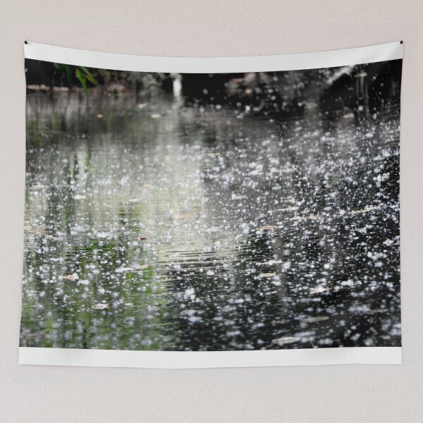 Item preview, enchanted pond, cotton wood fluff on water,  designed and sold by Stephanie  Skeem.