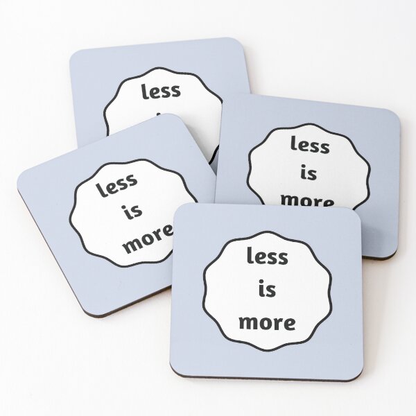 Item preview, less is more designed and sold by Inspirationmotivation.