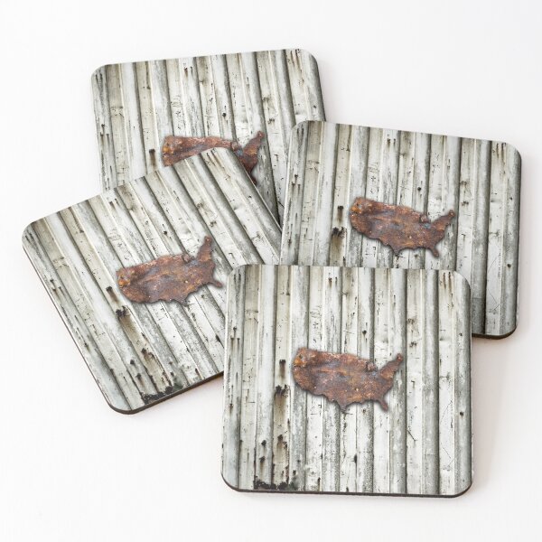Item preview, Rusty United States Shape designed and sold by Jared Davies.
