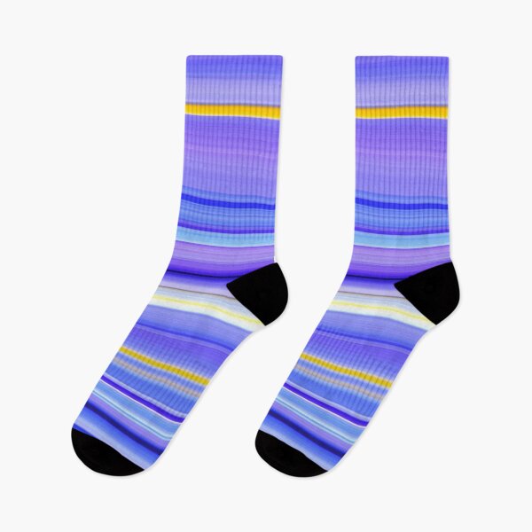 Item preview, Iris sibirica - Blue, white and yellow floral striped pattern designed and sold by WesternExposure.