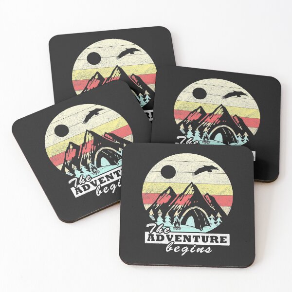 Item preview, adventure camping tents retro vintage gift designed and sold by Kuma518.