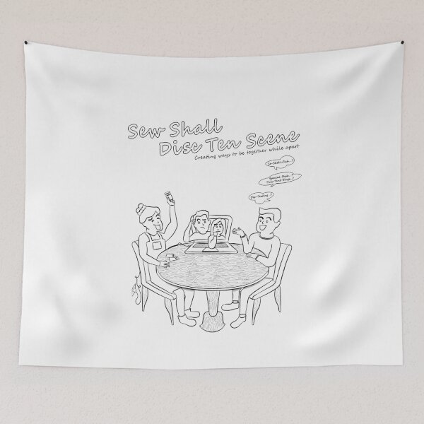 Item preview, Guess the Phrase - Together While Apart (Black Linework) designed and sold by stubiedoodles.