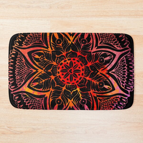 Item preview, Mandala#3. Hand draw  ink and pen on textured paper designed and sold by MandalaFlowerArt.