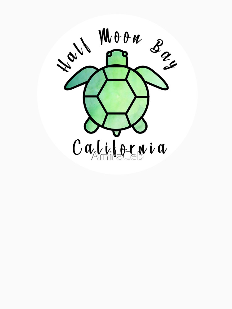 "Half Moon Bay " Tshirt for Sale by AmiraCeb Redbubble beach t