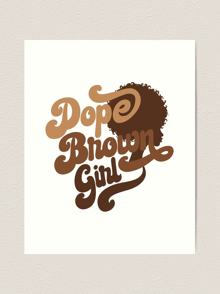 Thumbnail 1 of 3, Art Print, Dope Black Girl designed and sold by Donnierogersart.