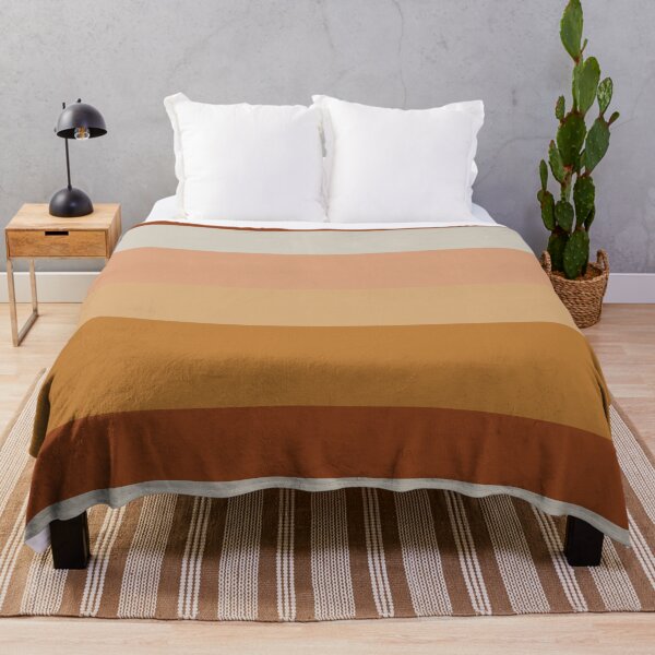 Item preview, Soothing Earth Tone Stripes Minimalist Pattern in Rust, Terracotta, Millennial Pink, and Apricot designed and sold by kierkegaard.