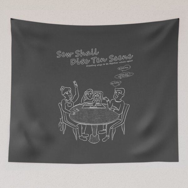 Item preview, Guess the Phrase - Together While Apart (White Linework) designed and sold by stubiedoodles.
