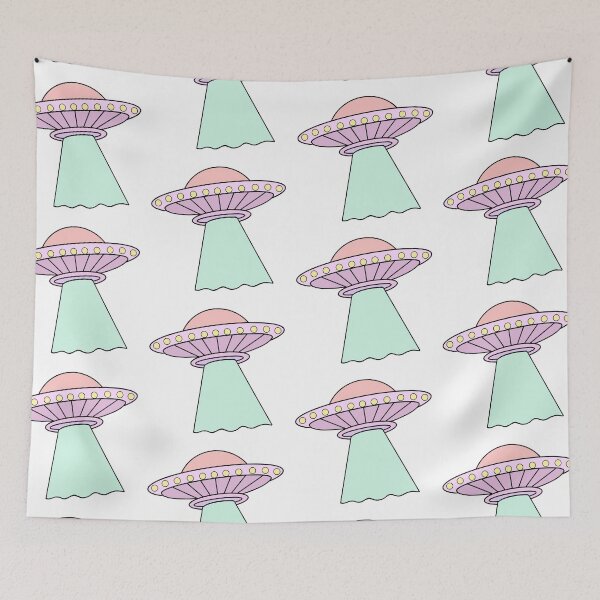 Item preview, Pastel Alien UFO Flying Saucer designed and sold by alainakozyart.