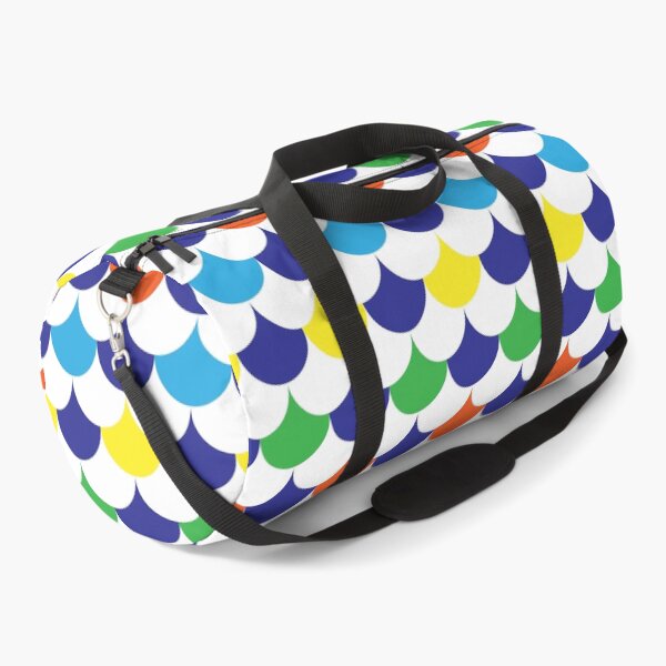 Item preview, Navy Blue Colorful Scallop Pattern designed and sold by greenoriginals.