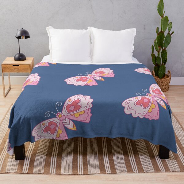Item preview, Pink Butterfly on Navy Blue designed and sold by greenoriginals.