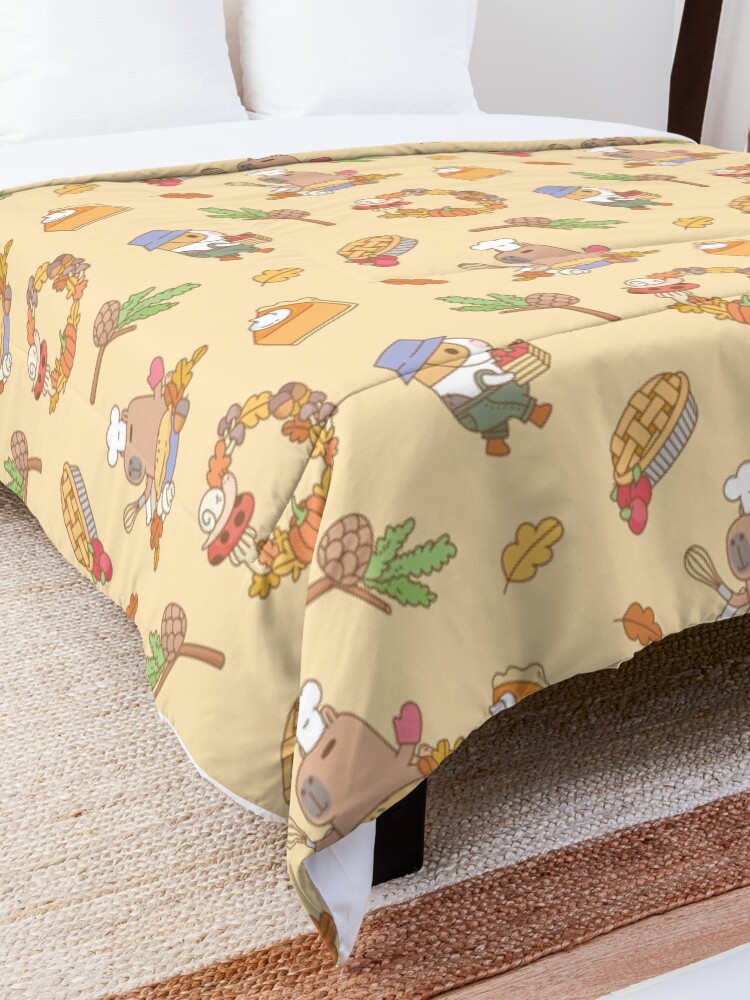 Alternate view of Bubu the Guinea pig, Fall and Pie Comforter