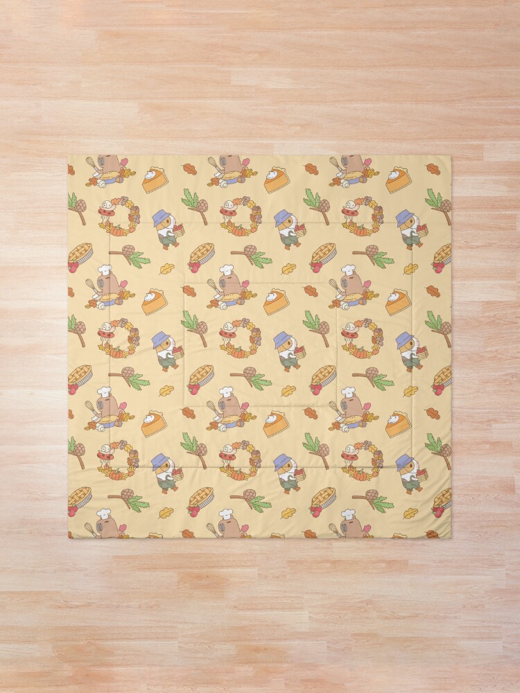Alternate view of Bubu the Guinea pig, Fall and Pie Comforter