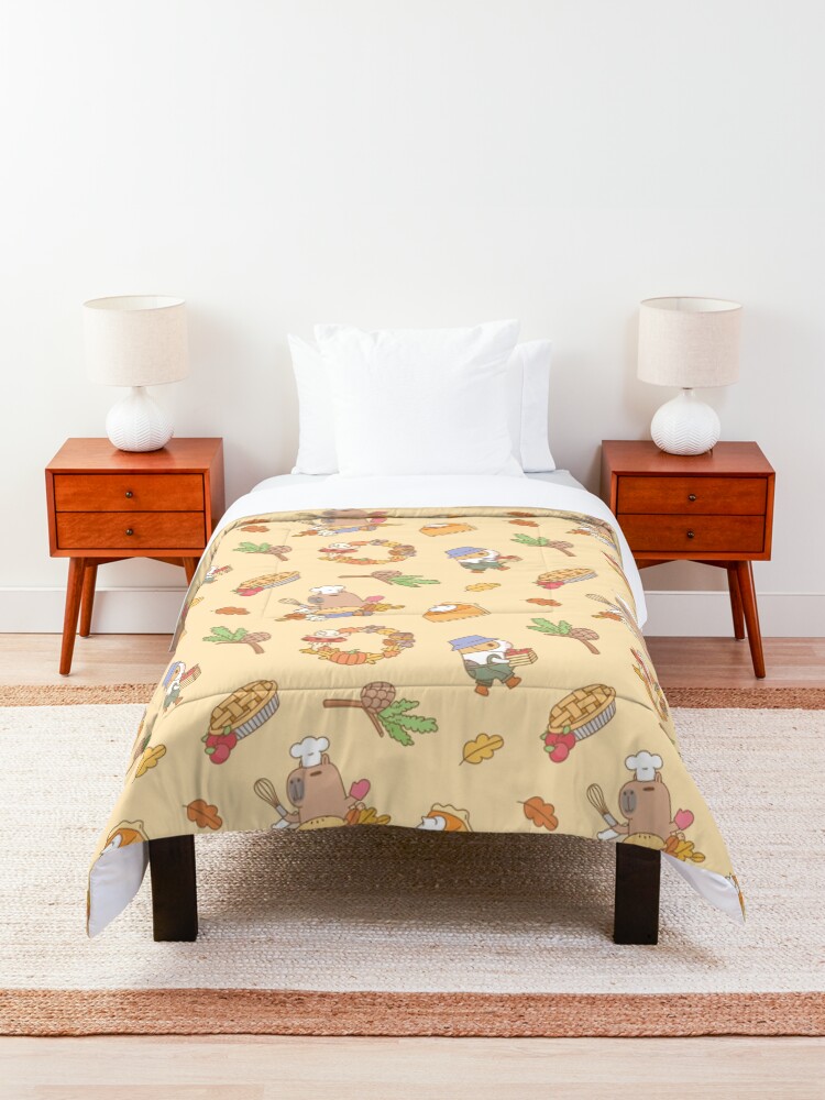 Alternate view of Bubu the Guinea pig, Fall and Pie Comforter