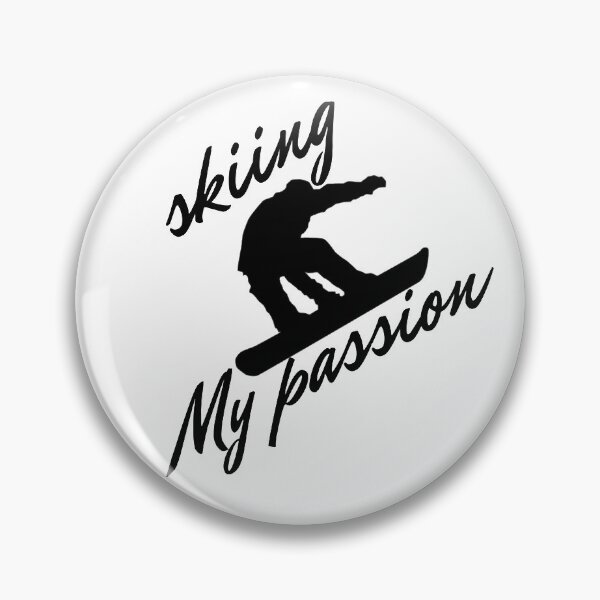 Item preview, skiing my passion , winter sports lovers elegant gift  designed and sold by zahra369der.