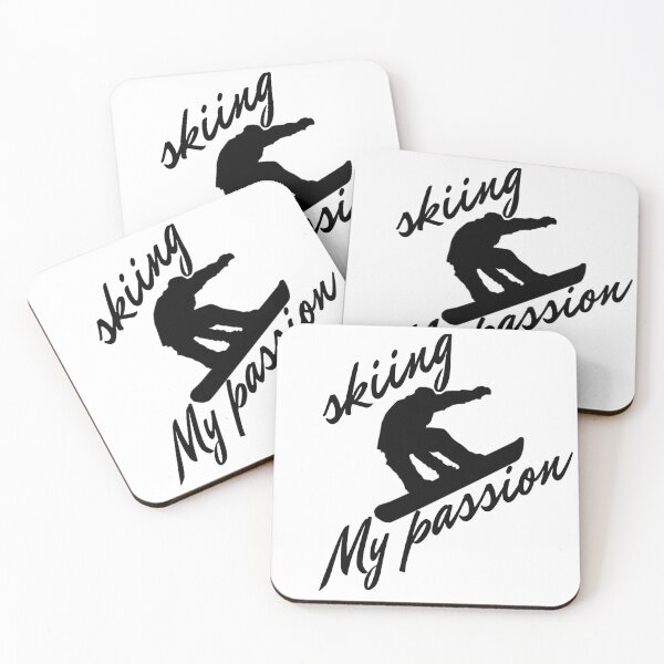 Item preview, skiing my passion , winter sports lovers elegant gift  designed and sold by zahra369der.