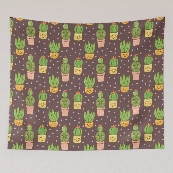 Item preview, cute cactus urban nature background designed and sold by TheSimpleMan.