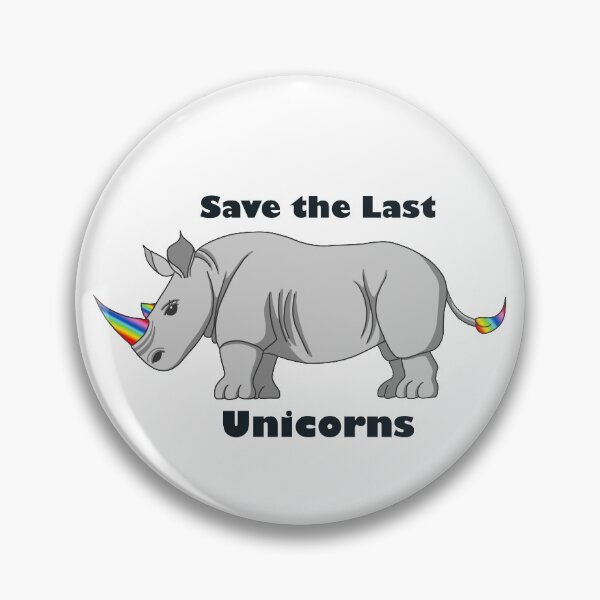 Item preview, Save the Last Unicorns Rainbow Rhino designed and sold by Koalaslifestyle.