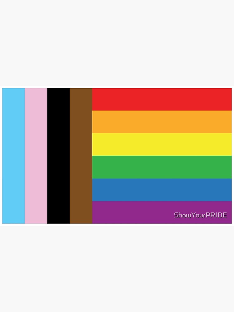 Gay Pride Blm Trans Gay Pride Flag Rainbow Stripe On Black Poster By Showyourpride Redbubble 2329