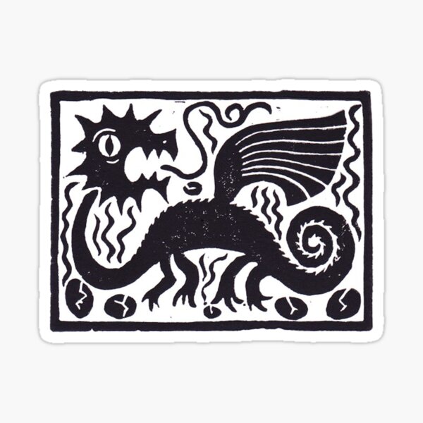 Item preview, Basilisk (black with white fill) designed and sold by StefanMarkos.