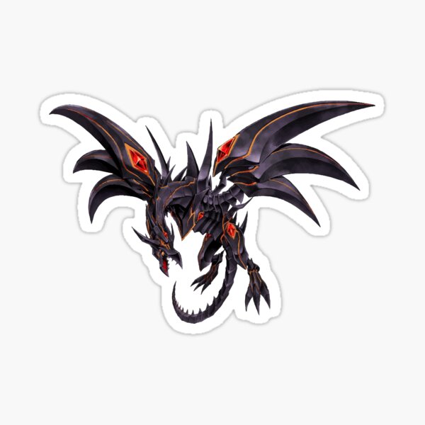 Red Eyes Black Dragon Stickers Redbubble - dragon decal roblox