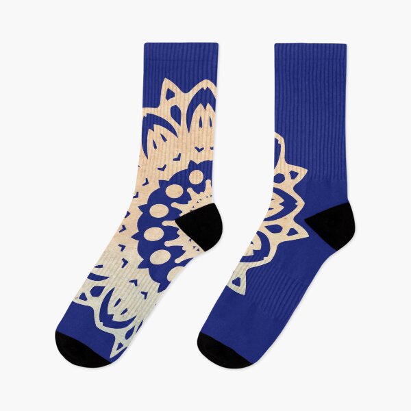 Item preview, Geometric mandala salmon and blue designed and sold by Anna Lemos.