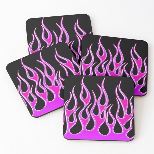 Item preview, black & pink flames designed and sold by sqftv.