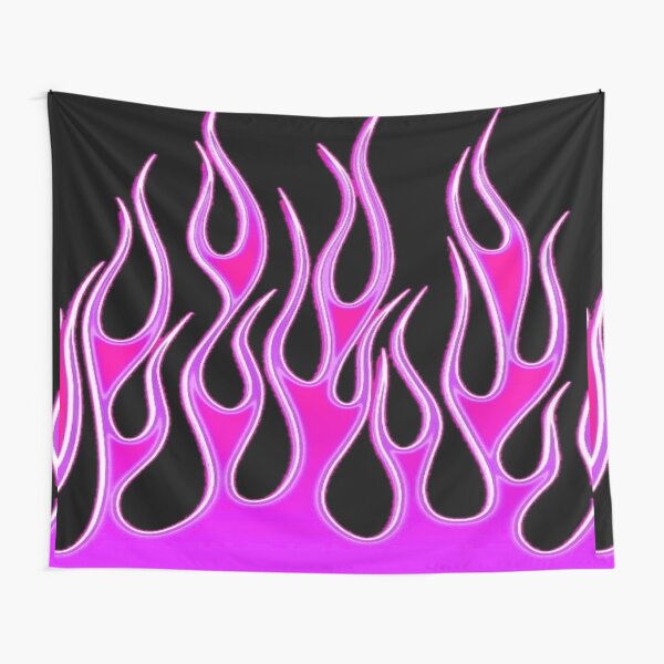 Item preview, black & pink flames designed and sold by sqftv.