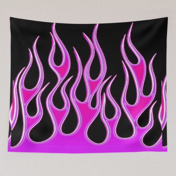 Item preview, black & pink flames designed and sold by sqftv.