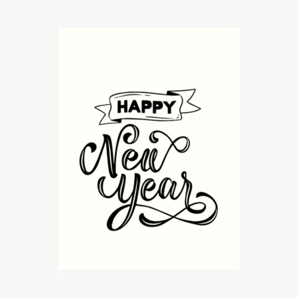 Happy New Year Art Print