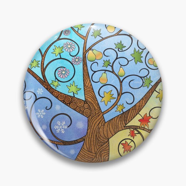 Item preview, Changing Seasons Colourful Tree  designed and sold by GrayHareCards.