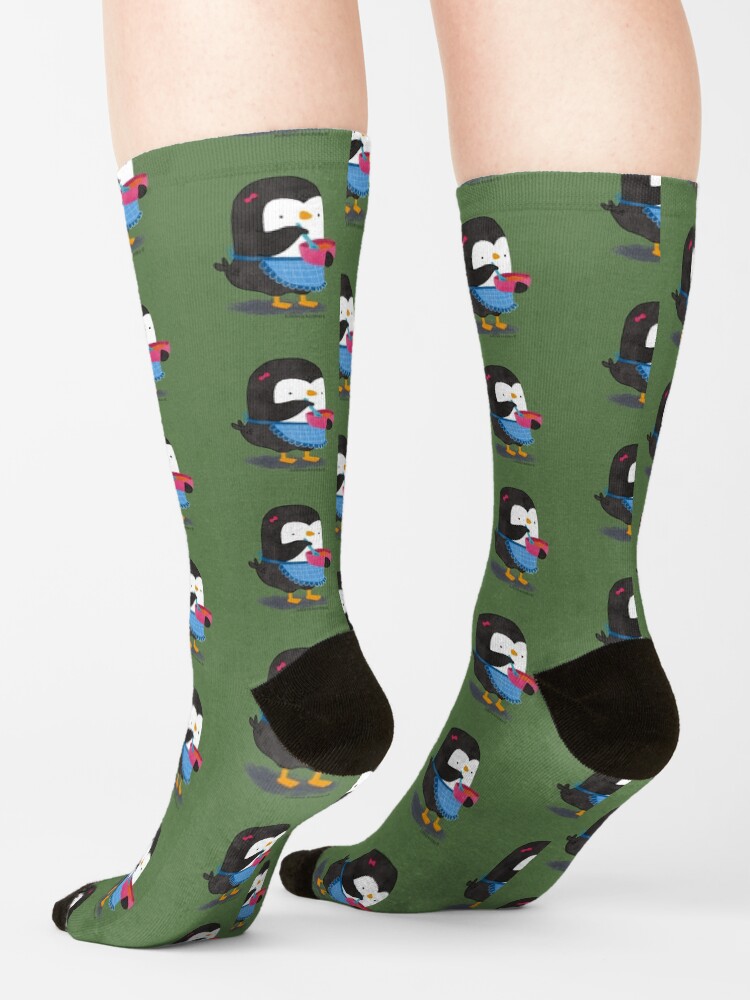 Alternate view of Daisy Penguin cooking Socks