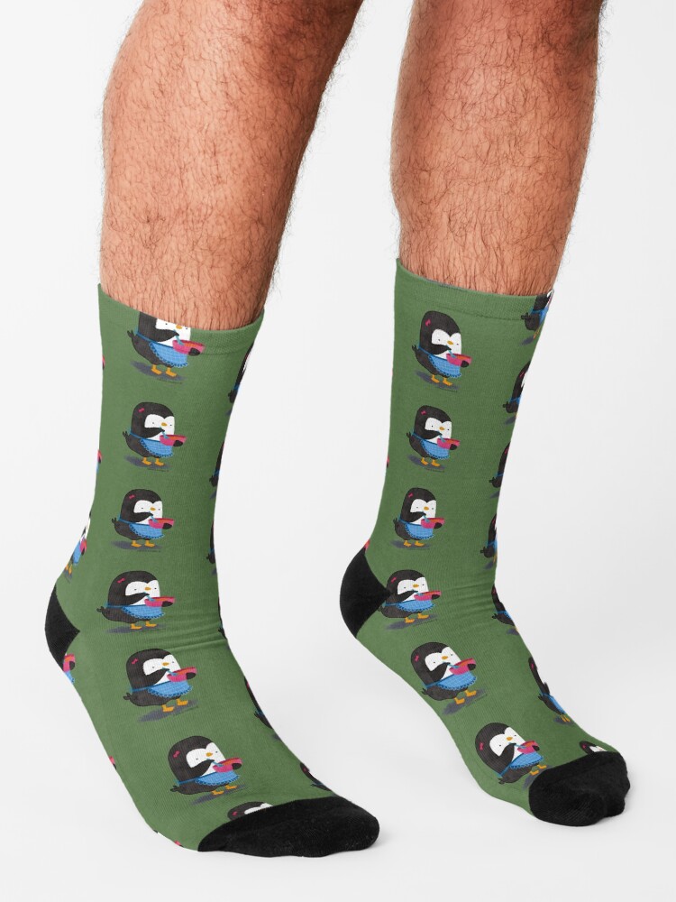Alternate view of Daisy Penguin cooking Socks