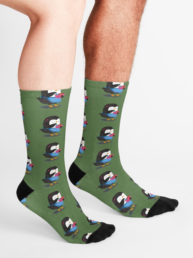 Alternate view of Daisy Penguin cooking Socks