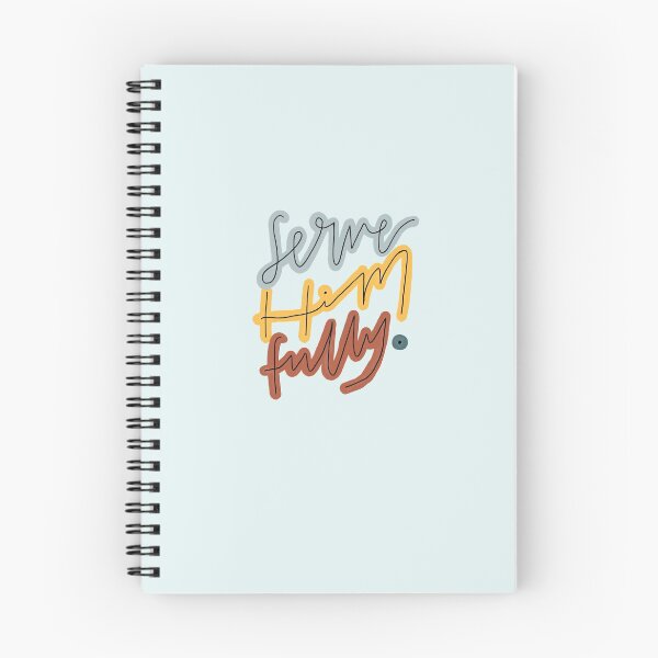 Item preview, Serve Him Fully | Christian Inspirational Faith | Illustration Calligraphy designed and sold by seaniemendoza.
