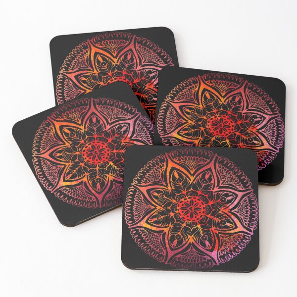 Item preview, Mandala#3. Hand draw  ink and pen on textured paper designed and sold by MandalaFlowerArt.