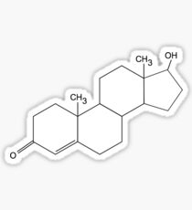 Testosteron-Molekül Sticker