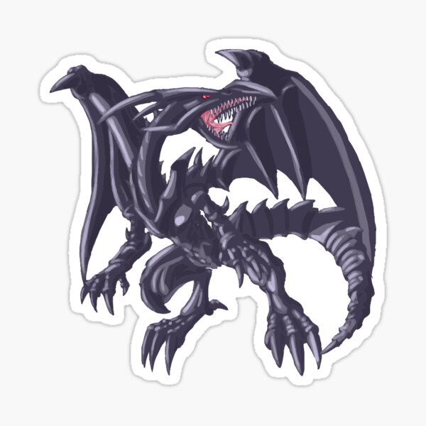 Red Eyes Black Dragon Stickers Redbubble - red eye roblox decal