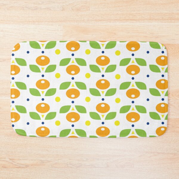 Item preview, Retro Round Orange Flower Pattern designed and sold by kjeppson.