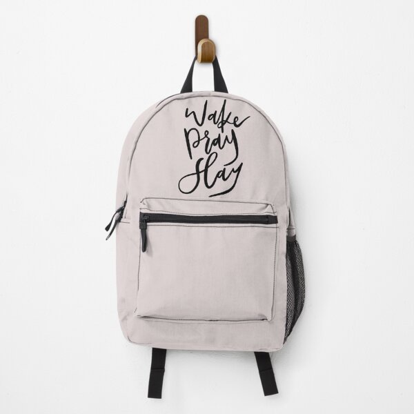Item preview, Wake Pray Slay | Christian Inspirational Faith | Illustration Calligraphy designed and sold by seaniemendoza.