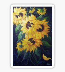 Dancing Sunflowers Sticker