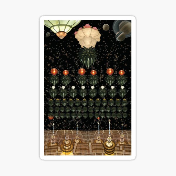 Space Invaders Defenders Sticker