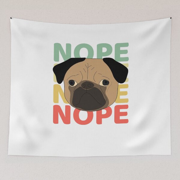Item preview, Nope Pug Shirt / Pug Gifts / Funny Cute Pugs / Pug Owner Gift / Pug Life / Gift for Pug Lovers / Pug Dog / Lazy Pug Tee  designed and sold by walidsam07.