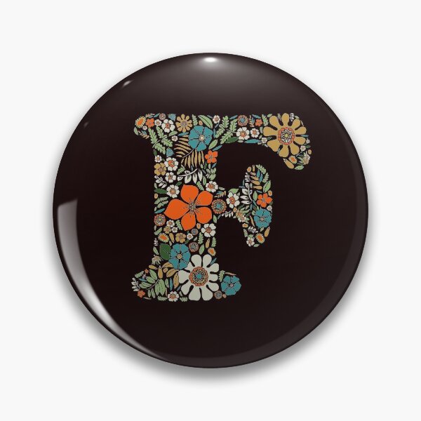 Item preview, Hippie Floral Letter F designed and sold by zeljkica.
