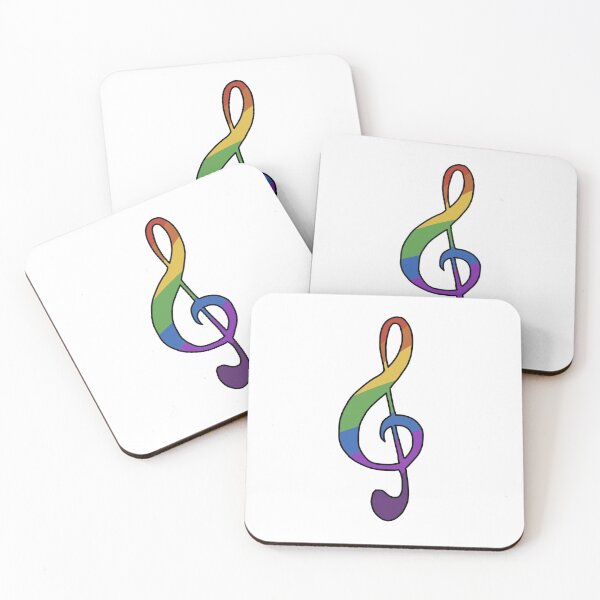 Item preview, Rainbow Treble Clef designed and sold by bassoongirl123.