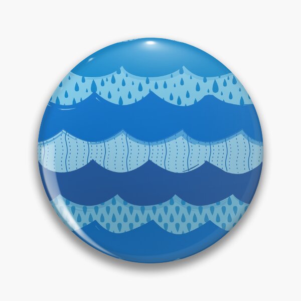 Item preview, Rainy Waves Pattern designed and sold by kjeppson.