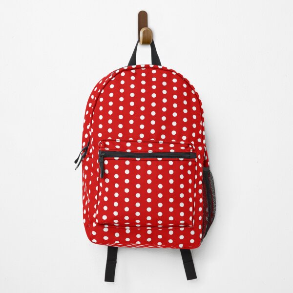 Red and White Polka Dot Backpack Backpack
