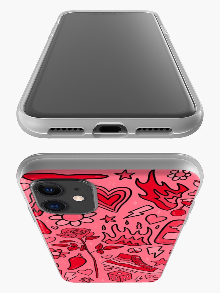 Alternate view of Red Print iPhone Case & Cover