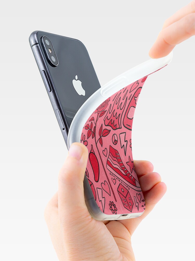Alternate view of Red Print iPhone Case & Cover
